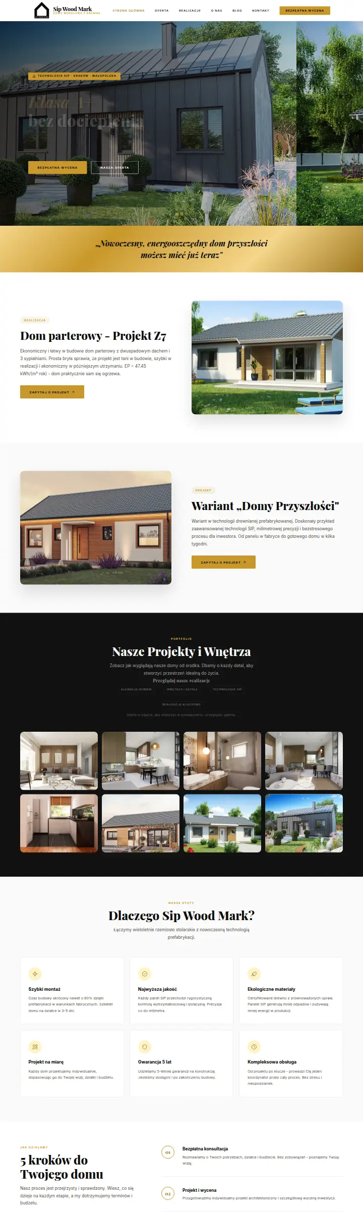 Strona internetowa Domy Modułowe Pro