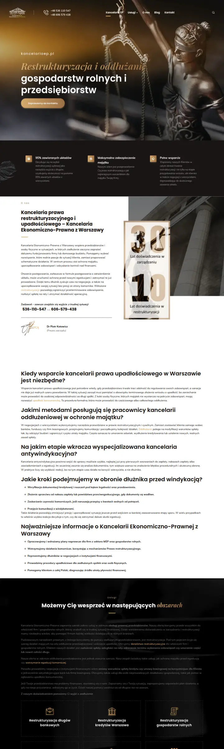 Strona internetowa Kancelaria EP