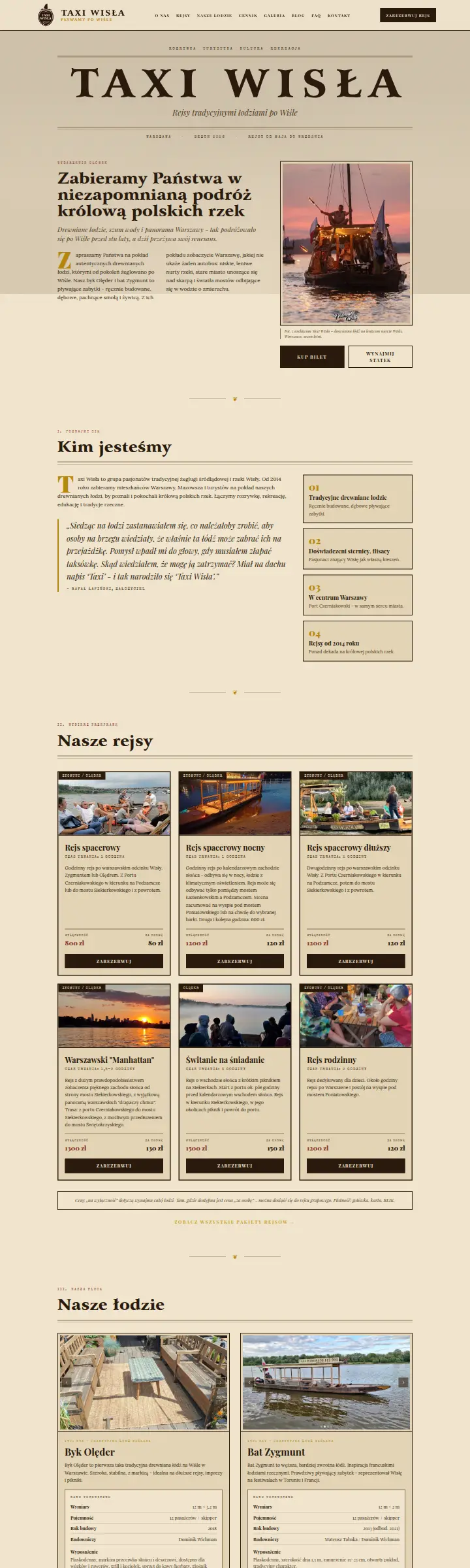 Strona internetowa Taxi Wisła