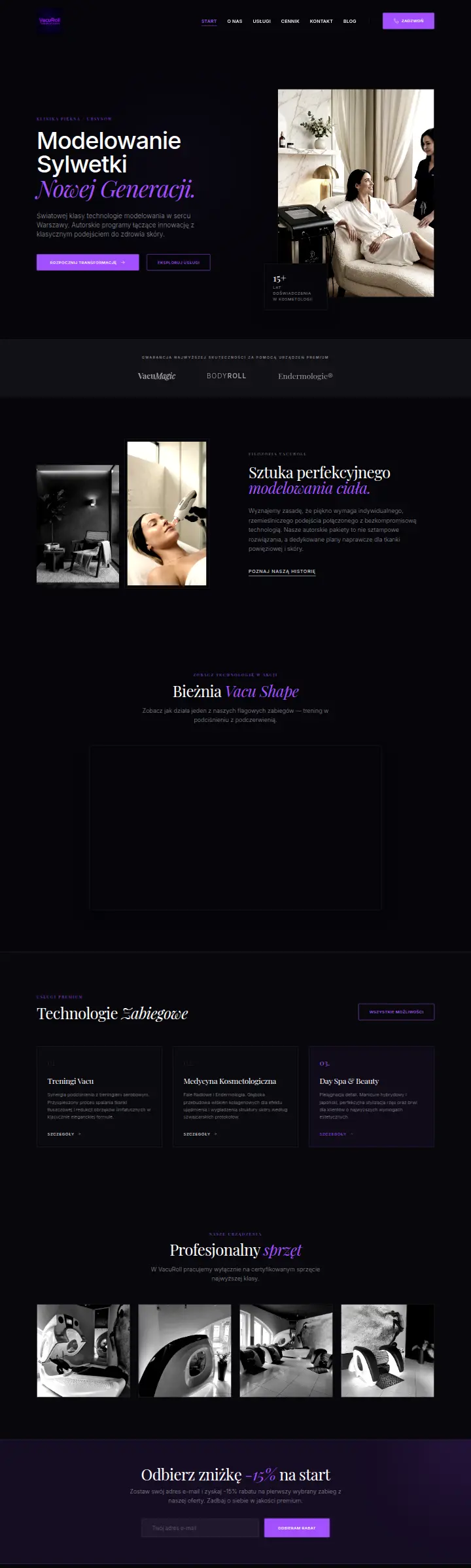 Strona internetowa VacuRoll