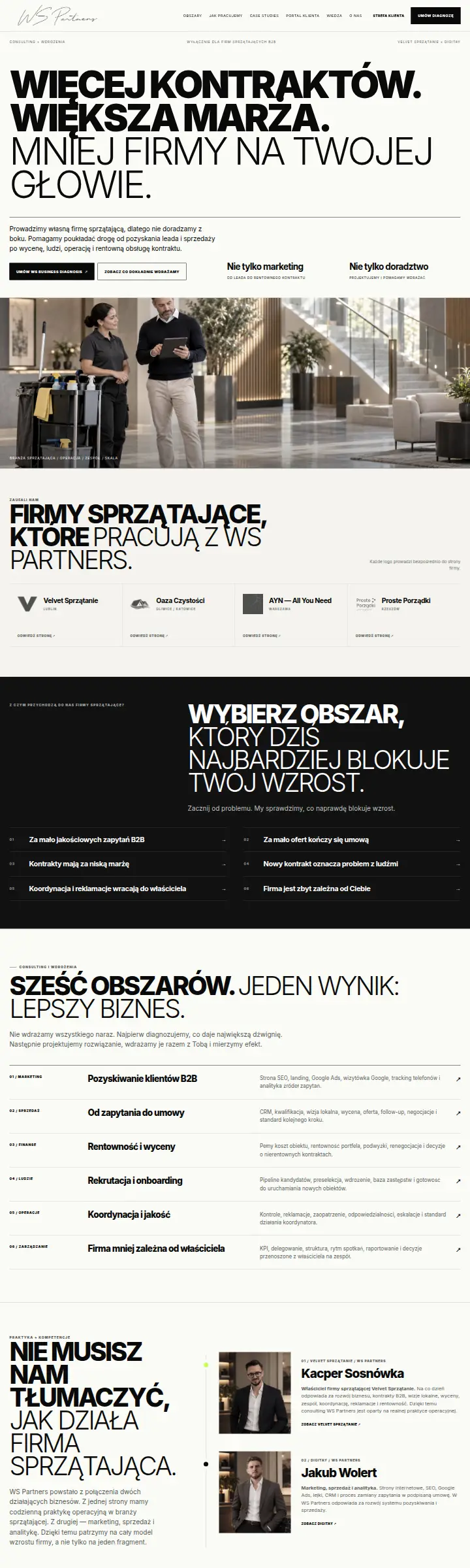 Strona internetowa WS Partners
